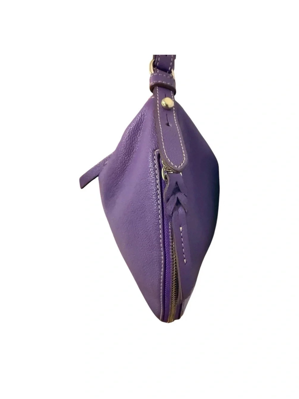 Dooney & Bourke Luna Purple Expandable Hobo Bag